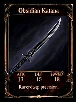 Obsidian Katana