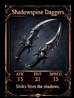 Shadowspine Daggers