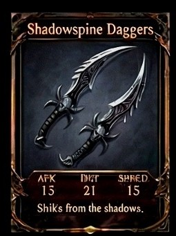 Shadowspine Daggers